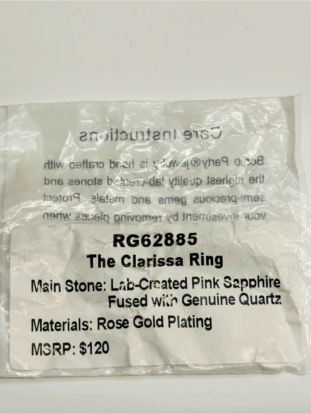 Bomb Party OG Ring size 5 “The Clarissa Ring”
